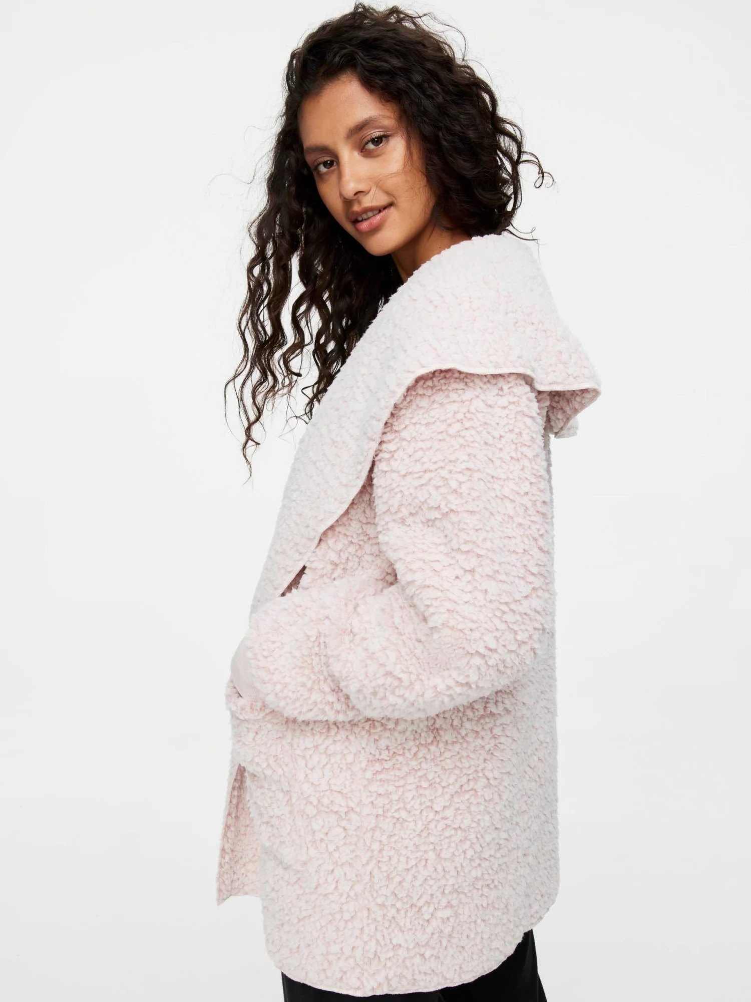 Pink Teddy Shrug 3 Pink Teddy Shrug - Image 3