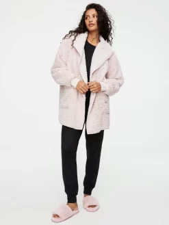 Pink Teddy Shrug 5 Pink Teddy Shrug -Pajama Shop 815741 pink back t scaled