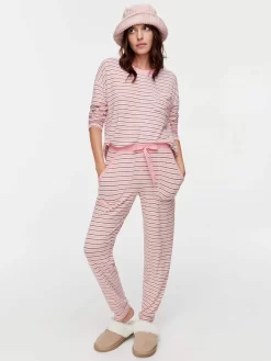 Fuzzy Stripe Pj Pant 6 Fuzzy Stripe Pj Pant -Pajama Shop 815961 multi back2 t scaled