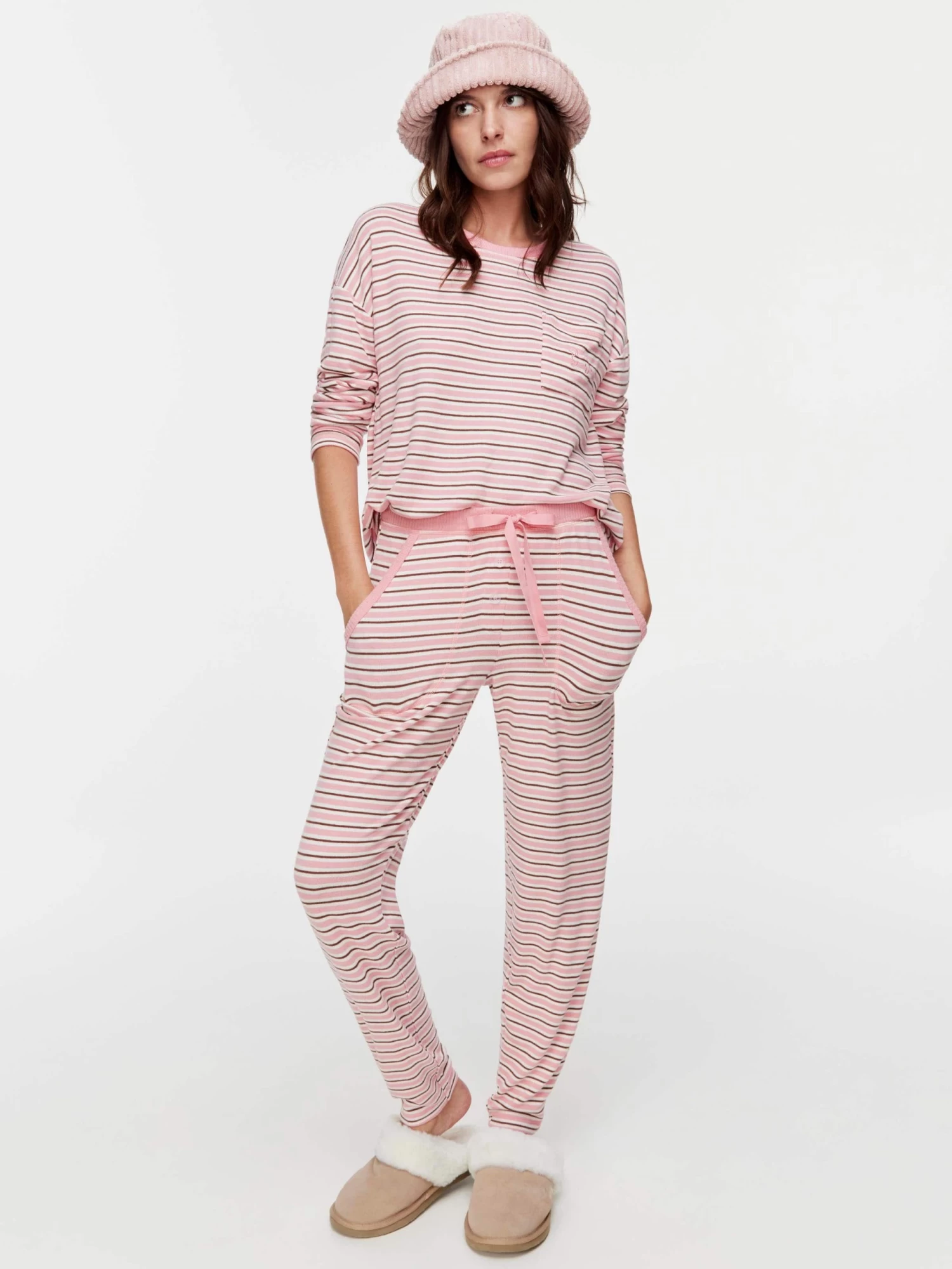 Fuzzy Stripe Pj Pant 3 Fuzzy Stripe Pj Pant - Image 3