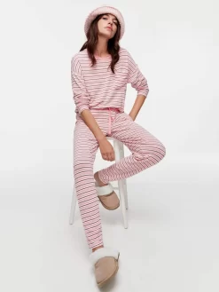 Fuzzy Stripe Pj Pant