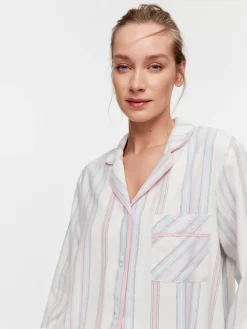 Stripe Flannelette Pj Set -Pajama Shop 815972 multi back2 t scaled