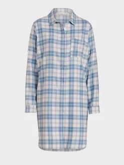 Blue Check Flannelette Nightshirt 7 Blue Check Flannelette Nightshirt -Pajama Shop 816040 multi maq t scaled