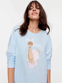 Bed Hair Sleep Tee -Pajama Shop 816043 blue back t scaled