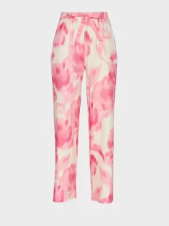 Pink Floral Wide Leg Plush Pj Pant -Pajama Shop 816133 multi maq t scaled