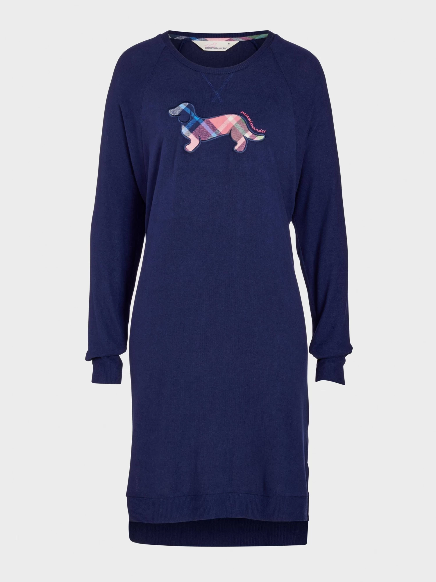 Navy Fuzzy Slim Penny Nightie 4 Navy Fuzzy Slim Penny Nightie - Image 4