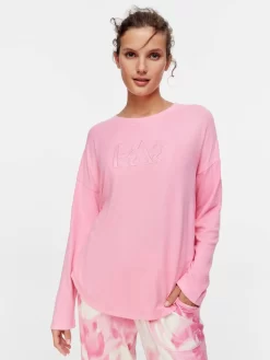 Hot Pink Logo Sweater -Pajama Shop 816180 pink back2 t scaled