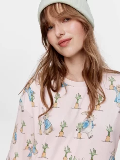 Peter Rabbit Plush Long Sleeve Nightie -Pajama Shop 816194 multi back2 t scaled