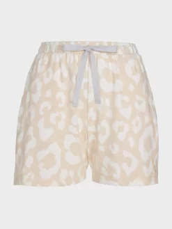 Leopard Plush Short 7 Leopard Plush Short -Pajama Shop 816223 caramel maq t scaled