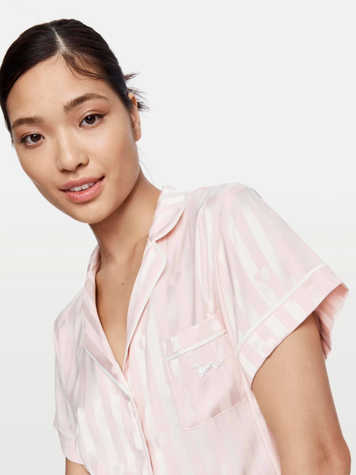 Heart Satin Pj Set 2 Heart Satin Pj Set - Image 2