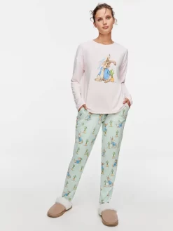 Peter Rabbit Plush Long Sleeve Top 6 Peter Rabbit Plush Long Sleeve Top -Pajama Shop 816935 pink back2 t scaled