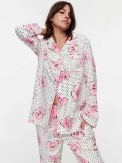 Poppy Spot Bamboo Flannelette Boxed Pj Set
