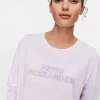 Lilac Logo Long Sleeve Top