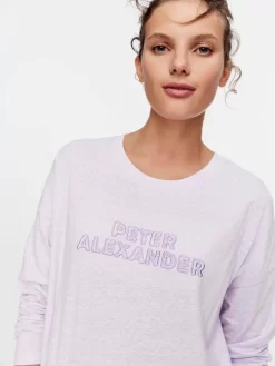 Lilac Logo Long Sleeve Top