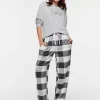 Grey Buffalo Check Flannelette Pj Pant