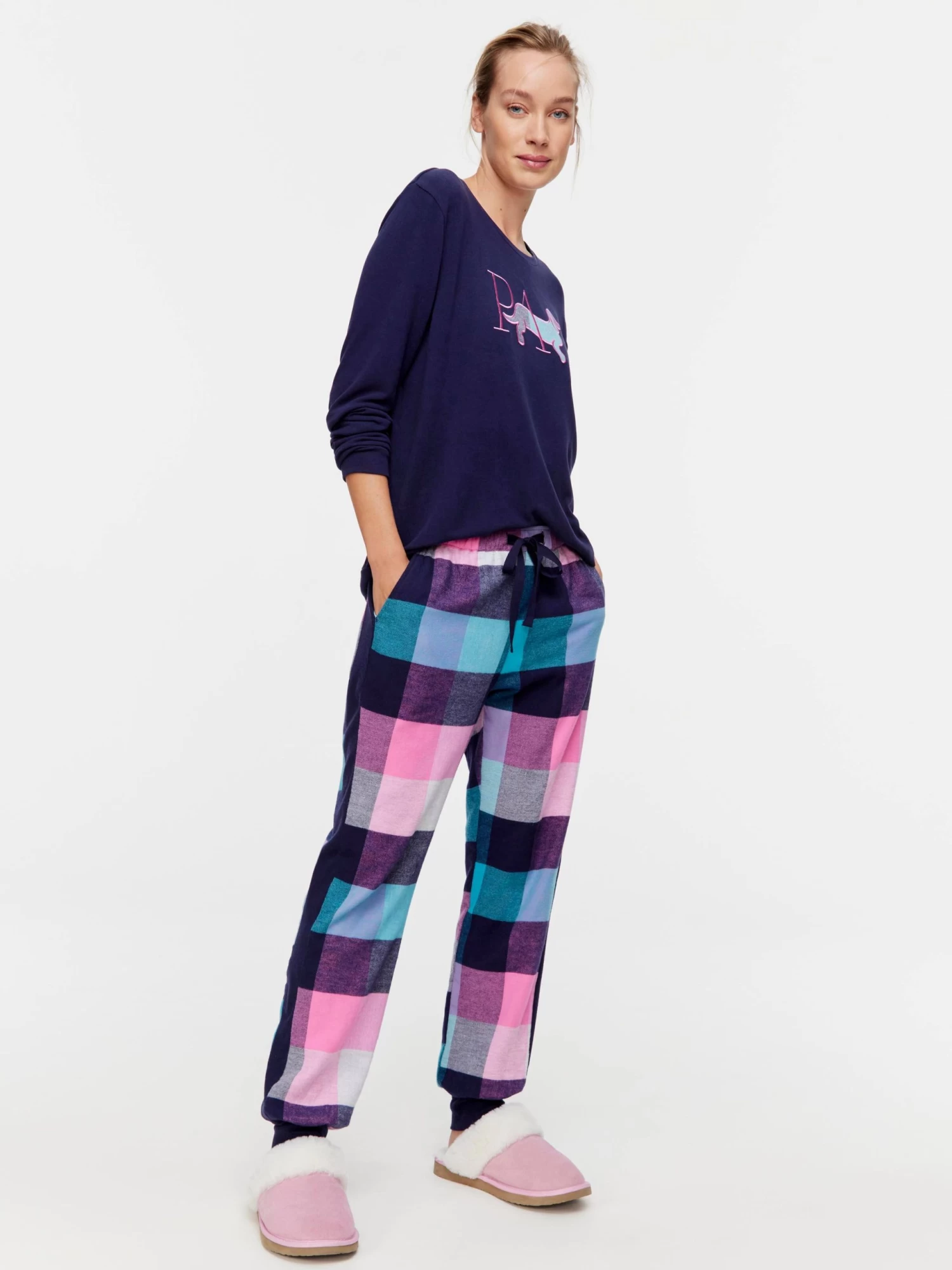 Buffalo Check Cuff Flannelette Pj Pant 2 Buffalo Check Cuff Flannelette Pj Pant - Image 2