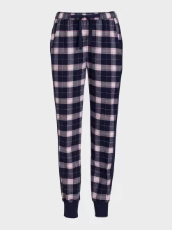 Navy Check Cuff Flannelette Pj Pant -Pajama Shop 817213 multi maq t scaled