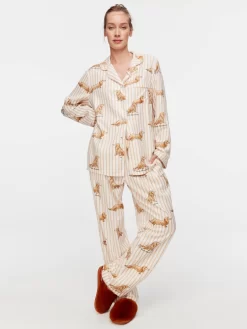 Penny Stripe Bamboo Flannelette Pj Set -Pajama Shop 817219 multi back2 t scaled