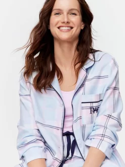 Check Boxed Flannelette Pj Set -Pajama Shop 817220 multi back2 t scaled