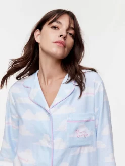 Cloud Bamboo Flannelette Pj Set -Pajama Shop 817221 multi back3 t scaled