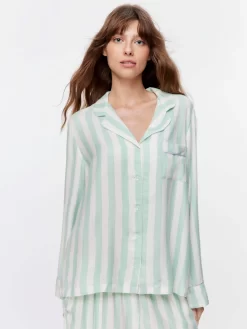 Mint Stripe Flannelette Shirt