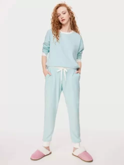 Organic Teal Track Pj Pant