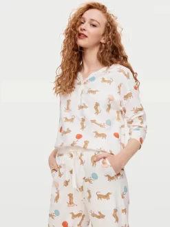 Organic Penny Long Sleeve Pj Set -Pajama Shop 817306 multi back2 t scaled