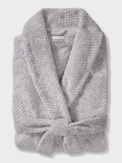 Grey Marle Jacquard Long Gown -Pajama Shop 817476 grey box t scaled