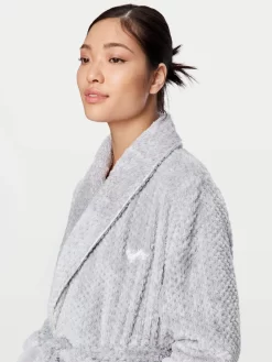 Grey Marle Jacquard Long Gown