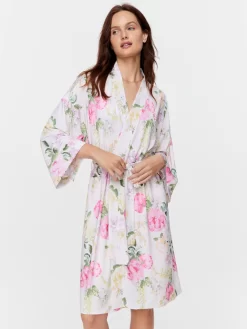 Pretty Floral Gown -Pajama Shop 817606 multi back2 t scaled