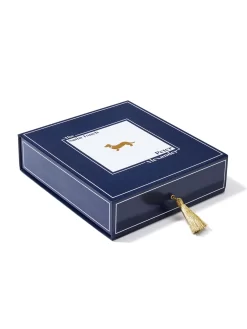 Navy Chic Satin Pj Set -Pajama Shop 817800 navy box t scaled