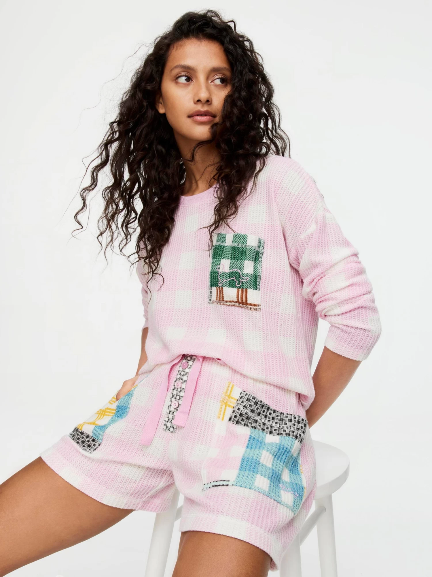 Patchwork Waffle Short 1 Patchwork Waffle Short