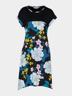 Blue Floral Hanky Hem Nightie -Pajama Shop 818077 multi maq t scaled