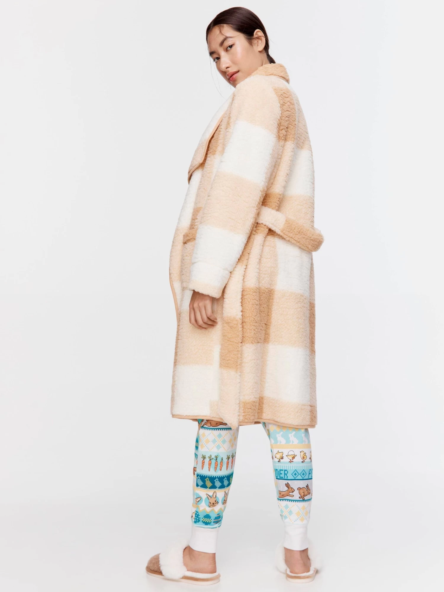 Caramel Buffalo Check Gown 4 Caramel Buffalo Check Gown - Image 4