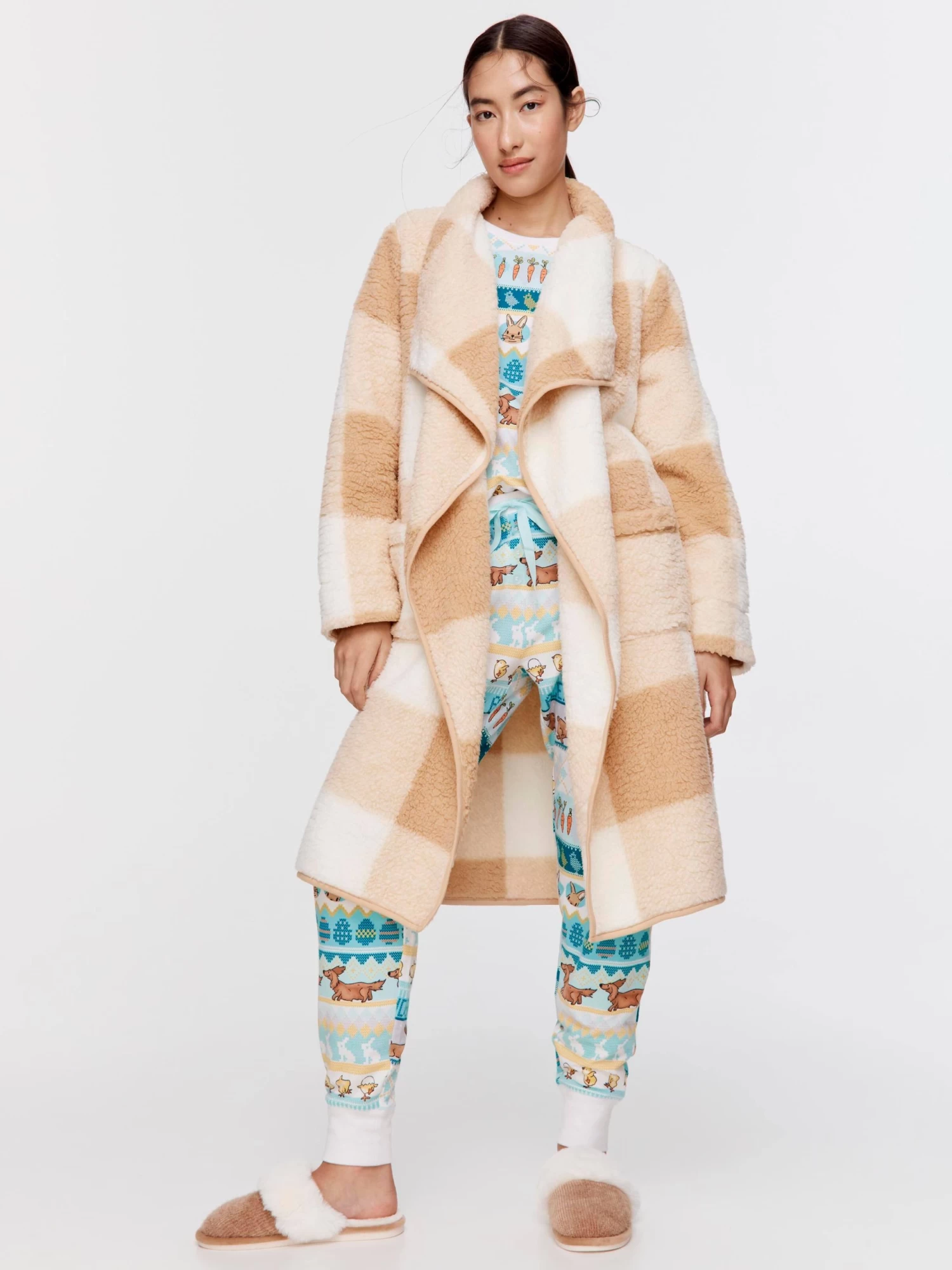 Caramel Buffalo Check Gown 2 Caramel Buffalo Check Gown - Image 2