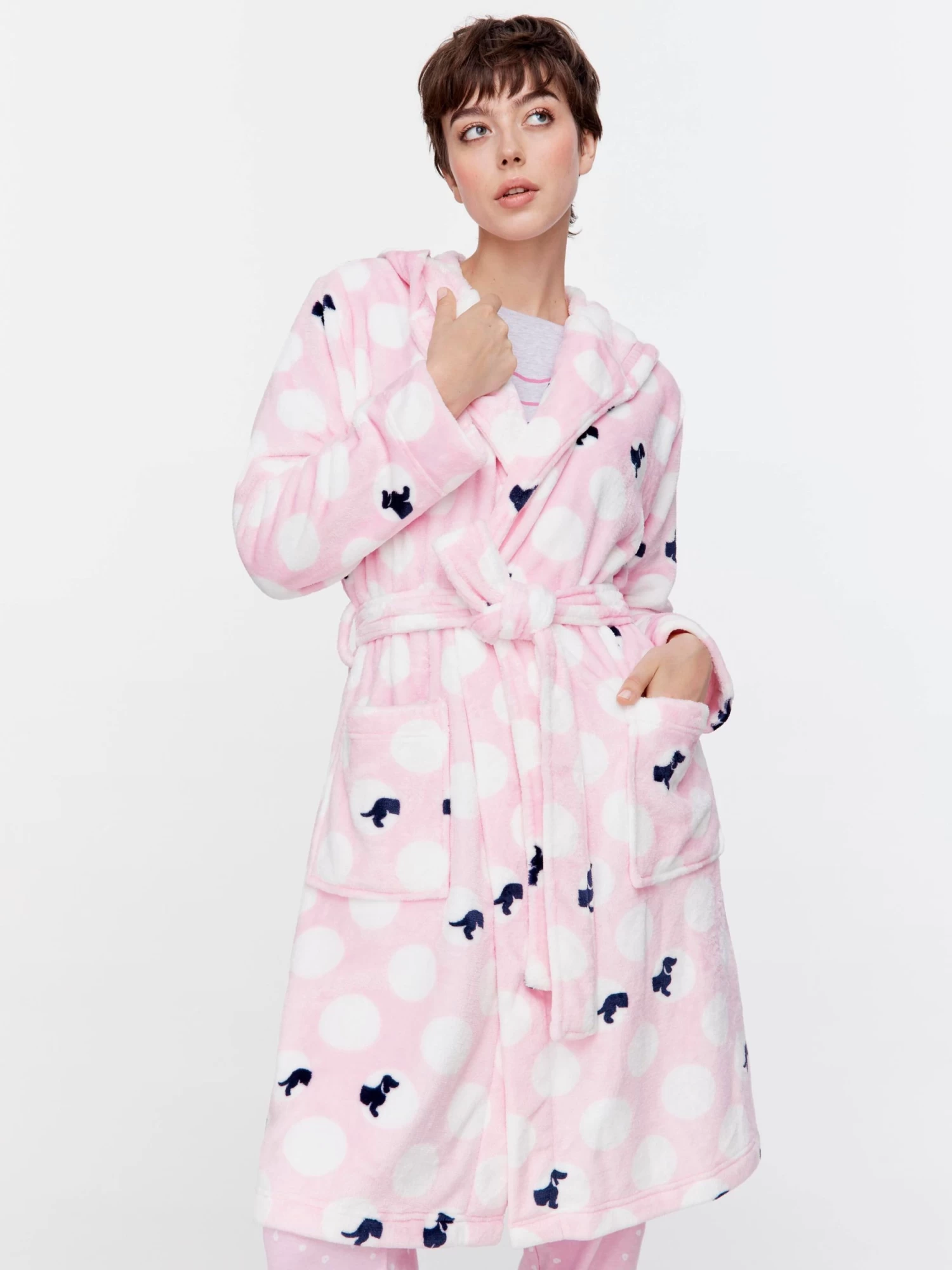 Pink Penny Spot Gown 1 Pink Penny Spot Gown