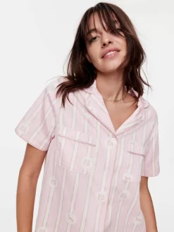 Angie Stripe Classic Pj Set -Pajama Shop 818607 multi back2 t scaled