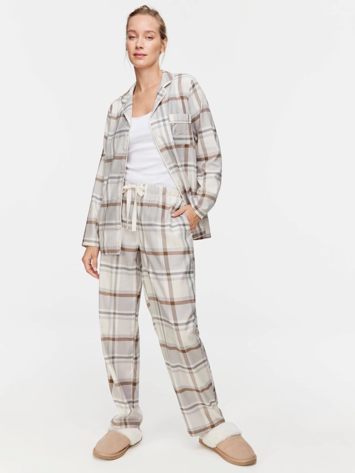 Grey Check Classic Pj Set 3 Grey Check Classic Pj Set - Image 3