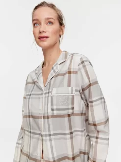 Grey Check Classic Pj Set 8 Grey Check Classic Pj Set -Pajama Shop 818611 multi back3 t scaled