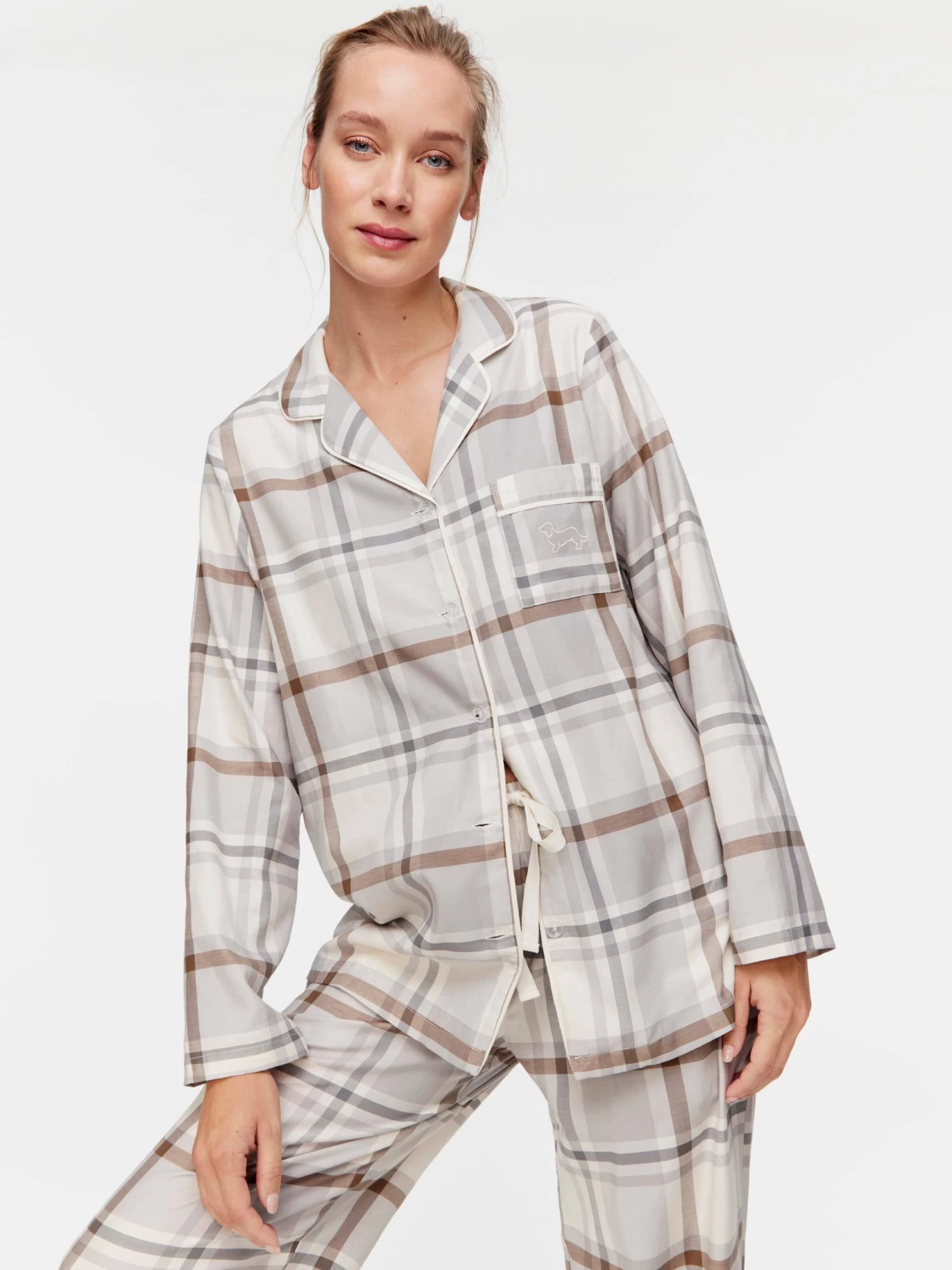 Grey Check Classic Pj Set 2 Grey Check Classic Pj Set - Image 2