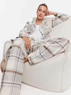 Grey Check Classic Pj Set