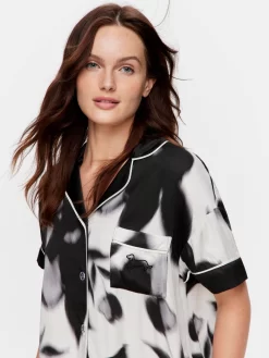 Dark Floral Shortie Pj Set