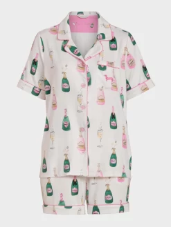 Champagne Plush Shortie Pj Set -Pajama Shop 818620 multi maq t scaled