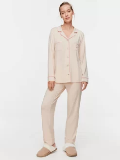 Bamboo Jersey Shirt -Pajama Shop 819229 caramel back2 t scaled