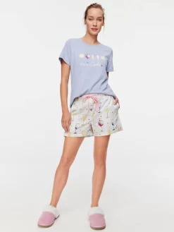 Wine Mid Short -Pajama Shop 819306 multi back2 t scaled