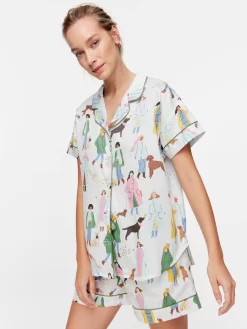 Dog Walker Shortie Pj Set -Pajama Shop 819311 multi back3 t scaled