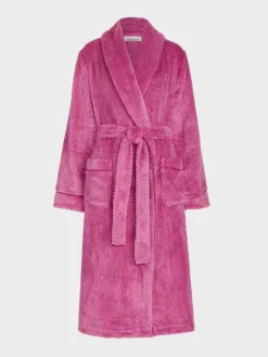 Hot Pink Luxe Jacquard Gown -Pajama Shop 819469 pink maq t scaled