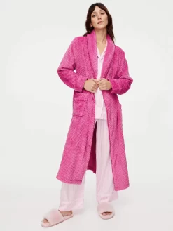 Hot Pink Luxe Jacquard Gown