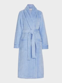 Cornflower Jacquard Gown -Pajama Shop 819471 blue maq t scaled