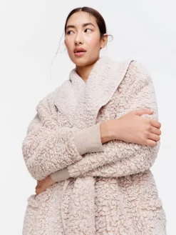 Oatmeal Teddy Gown -Pajama Shop 819474 oatmeal back2 t scaled